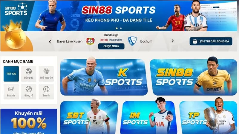 Sin88 là một trong những cái tên nổi bật trên thị trường